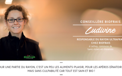 Ludivine, conseillère au rayon Ultra Frais chez BioFrais