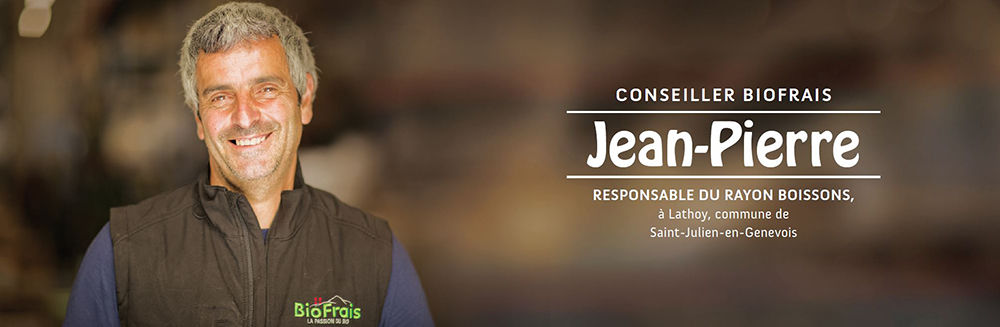 Jean-Pierre, conseiller au rayon Boissons chez BioFrais