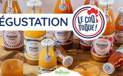 Dégustation des jus Le Coq Toqué