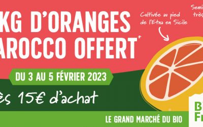 1 kg d’oranges Tarocco offert du 3 au 5 février !