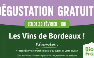 Dégustation gratuite le jeudi 23 février !