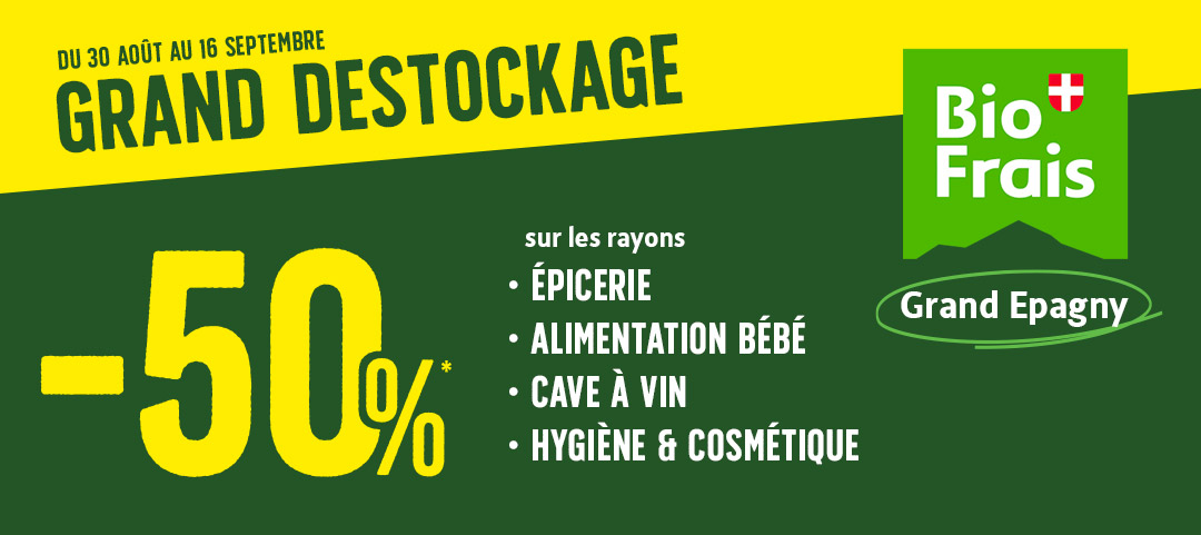 Grand destockage à BioFrais Epagny
