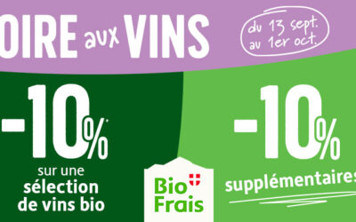 Foire aux vins du 13 septembre au 1er octobre