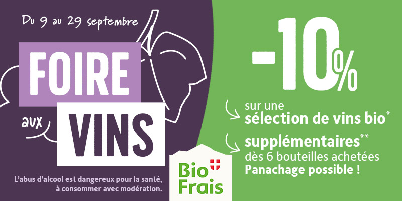Foire aux vins du 9 au 29 septembre