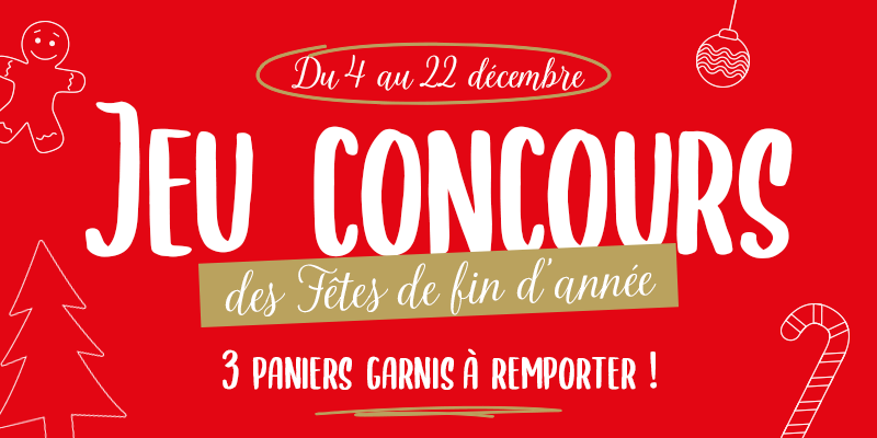 Jeux concours des Fêtes de fin d&rsquo;année 2024 !