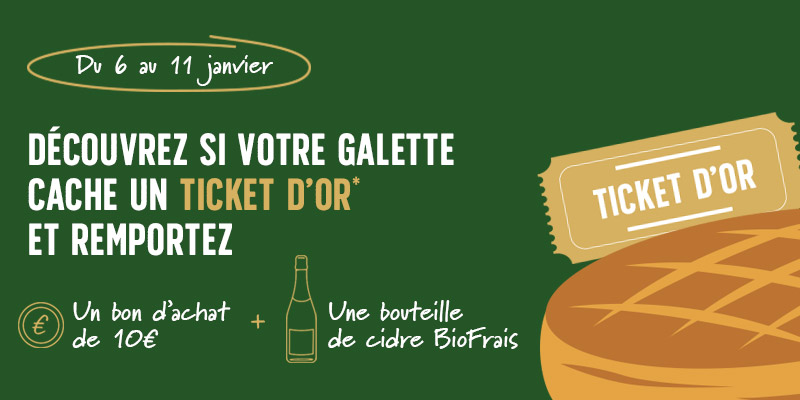 Des tickets d&rsquo;or dans vos galettes des rois !