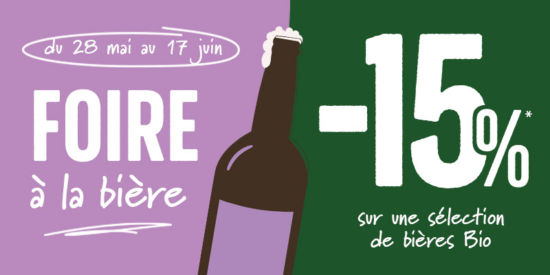 Foire à la bière bio du 28 mai au 17 juin