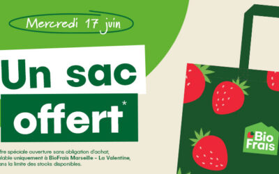 Un sac offert à BioFrais Marseille – La Valentine le mercredi 17 juin